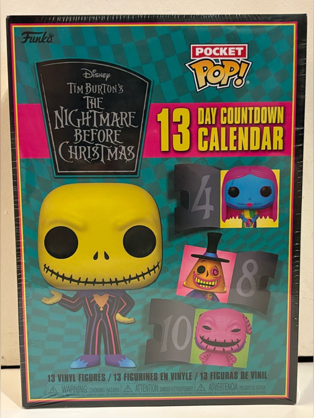Funko: The Nightmare Before Christmas Blacklight 13 Day Advent Calendar - New